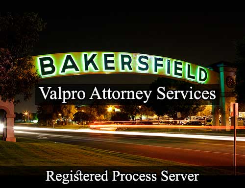 Registered Process Server in Bakersfield California