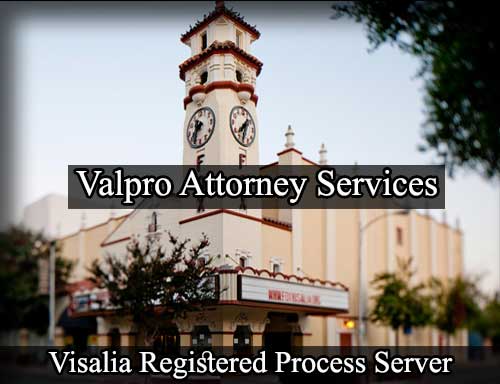 Registered Process Server in Visalia California