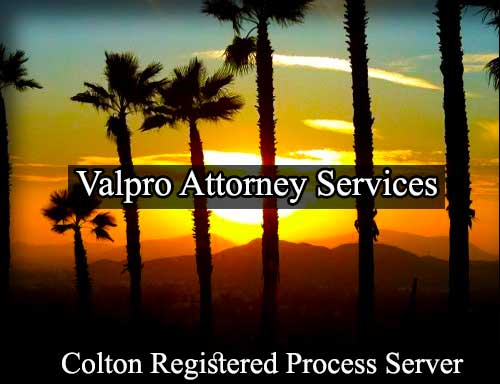 Registered Process Server Colton California