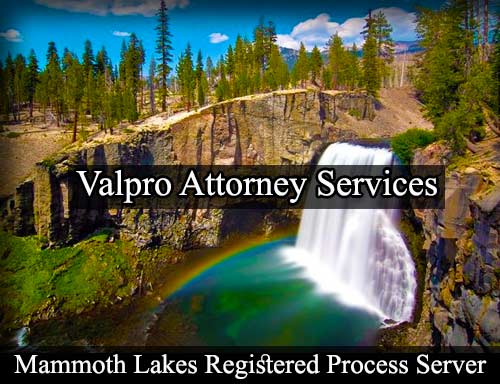 Registered Process Server Mammoth Lakes California