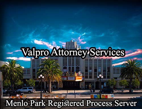 Registered Process Server Menlo Park California