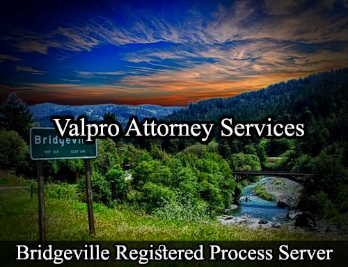 Registered Process Server Bridgeville California