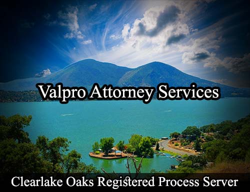 Registered Process Server Clearlake Oaks California