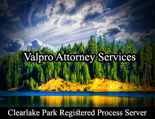Registered Process Server Clearlake Park California