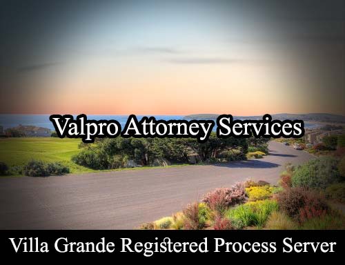 Registered Process Server Villa Grande California