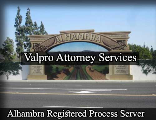 Registered Process Server in Alhambra California