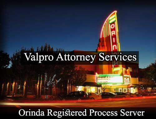 Registered Process Server Orinda California