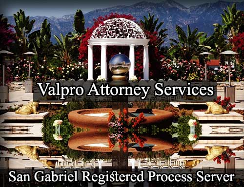 Registered Process Server San Gabriel California