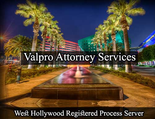 Registered Process Server West Hollywood California