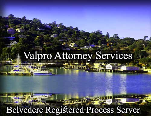 Registered Process Server Belvedere California