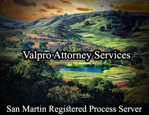 Registered Process Server San Martin California