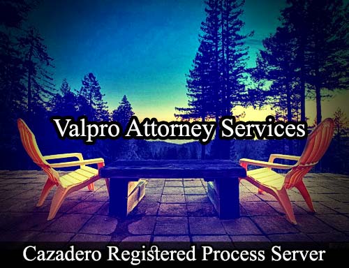 Registered Process Server Cazadero California