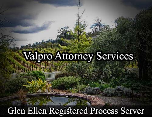 Registered Process Server Glen Ellen California