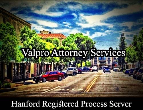 Registered Process Server Hanford California