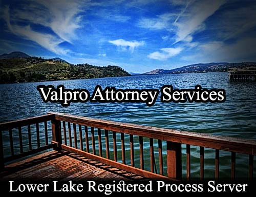 Registered Process Server Lower Lake California